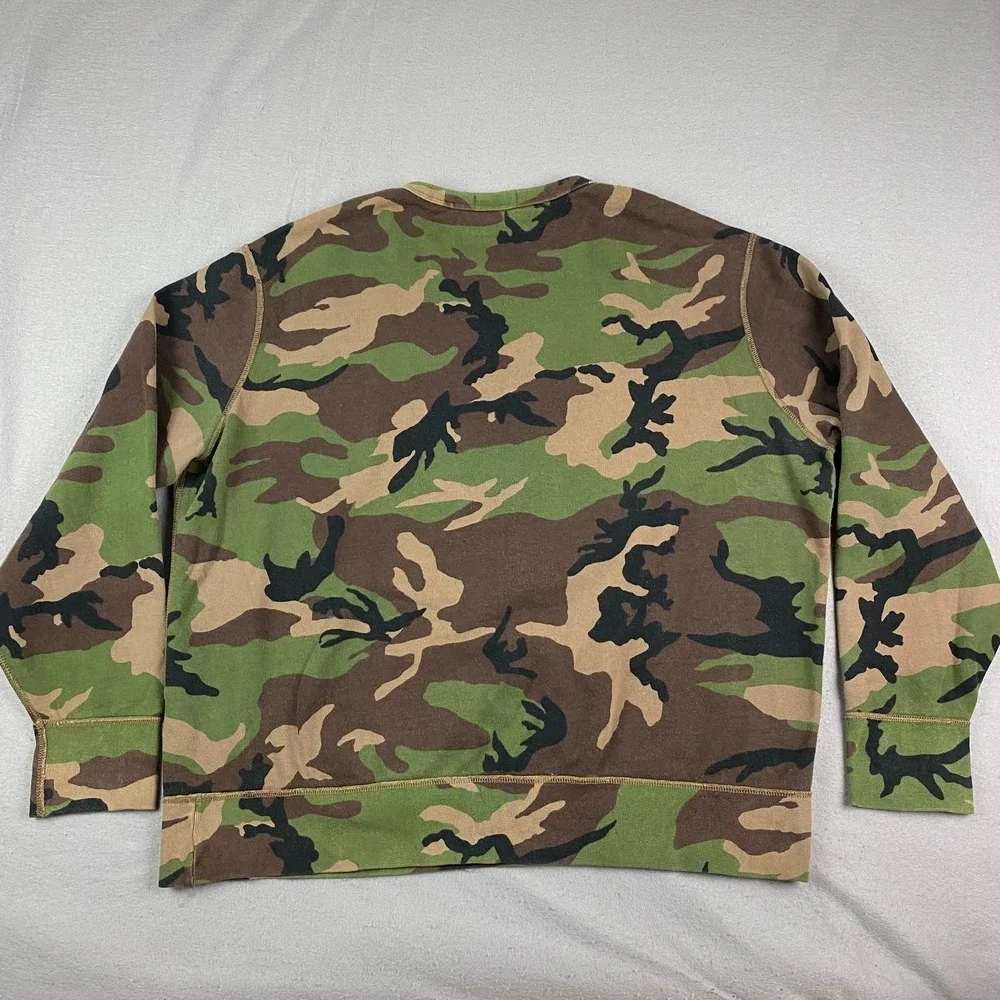 Polo Ralph Lauren Sportsman Mens Sweatshirt XXL 2XL Respect The Wildlife Camo